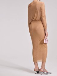 Sequin Mesh Midi Dress