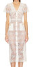 Women's Cream Lace Midi Dress