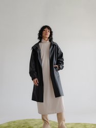 Haven Cactus Leather Vegan Trench Coat