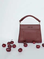 Panthera Cactus Leather Vegan Mini Tote - Cranberry - Cranberry