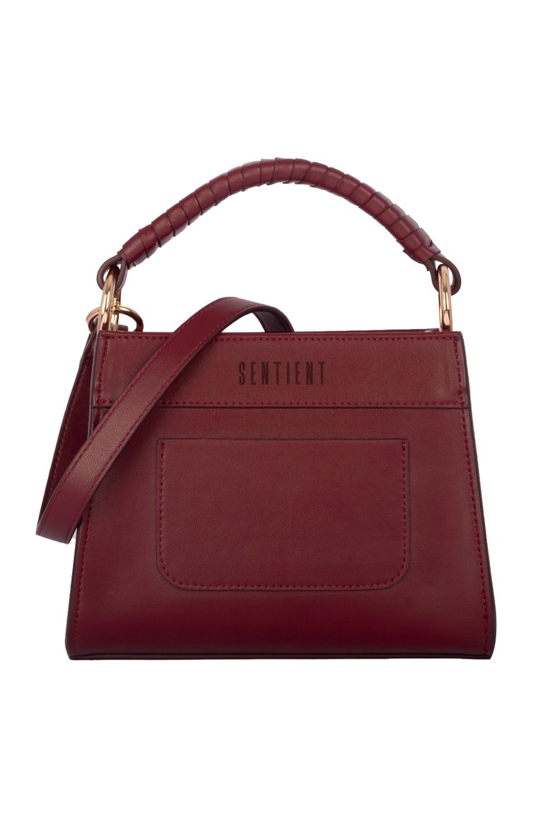 Panthera Cactus Leather Vegan Mini Tote - Cranberry