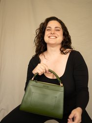 Panthera Cactus Leather Vegan Tote | Green