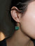 Baby Lock — Jade Stone Gold Earrings