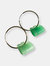 Baby Lock — Jade Stone Gold Earrings