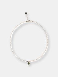 Belle — Pearl and Green Jade Choker - Default Title