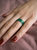 Forest — Green Jade Stone Skinny Stacking Rings
