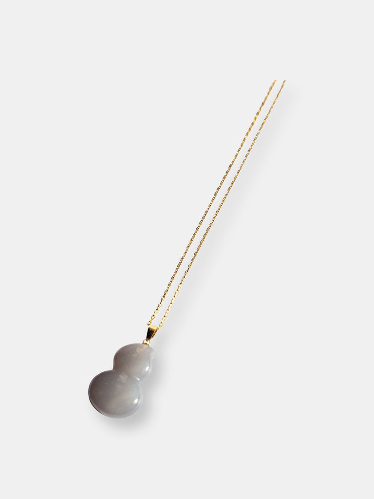 Húlu — Grey Purple Jade Necklace