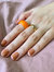 Mandarin — Orange Jade Stone Ring