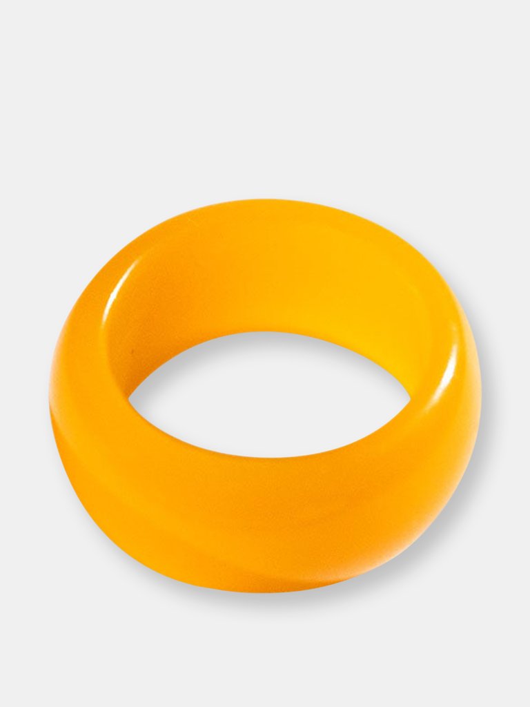 Mandarin — Orange Jade Stone Ring - Orange