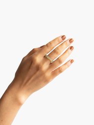 Mermaid — Off White Skinny Jade Ring