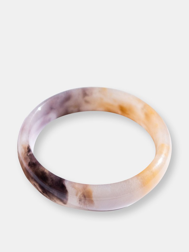 Playground — Marble Jade Stone Bangle - Sand