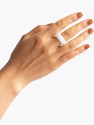 Tee — White Jade Stone Ring