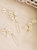 Brianna 3pc Hair Pin Set - White/Gold