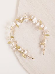 Dorothea Headband - Green/White