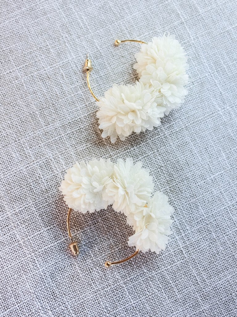 In Bloom Hoop Earrings