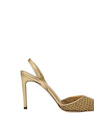 Adia High-Heel Slingback Pump - Gold