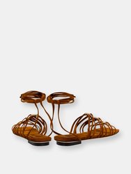 Catena Notte Camello Lace-Up Sandal