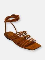 Catena Notte Camello Lace-Up Sandal