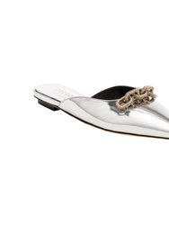 Catena Notte Silver Flat Slipper