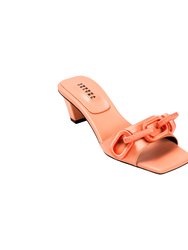 Catena Peach Mid-Heel Sandal