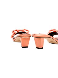 Catena Peach Mid-Heel Sandal