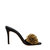 Lavinia Black High-Heel Sandal - Black/Antique Gold
