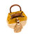 Melita Mustard & Natural Mini Tote Bag
