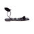 Ophilia Black Lace-Up Sandal - Black