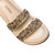 Ronda Nude & Antique Gold Comfort Slide