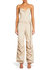 London Jumpsuit In Tan - Tan