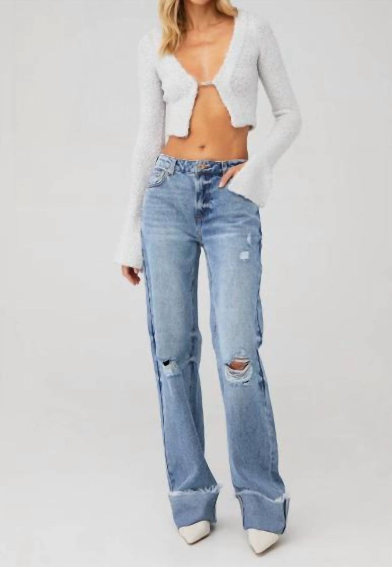 Margot Boyfriend Jeans In Coastline - Coastline