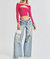 Ollie Wide Leg Jeans In Coastline - Coastline