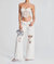 Ollie Wide Leg Jeans In White - White