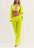 Suki Silk Pant - Neon Lime