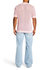 Zane Crochet Polo In Pink/white