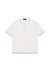 Zane Crochet Polo In White/blue