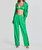 Zarri Silk Pant In Kelly Green - Kelly Green