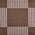 Squared Patch Houndstooth Sand Brown And Seashell White Cushion - Sand Brown/Seashell White