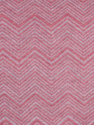 ZigZag Candy Pink And Pearl Grey Cushion