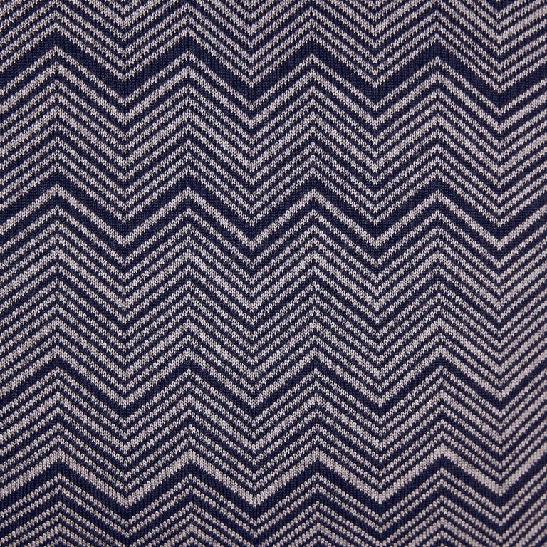 ZigZag Dark Navy And Space Grey Cushion