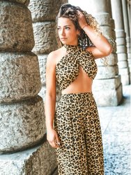 Leopard Print Pants Set