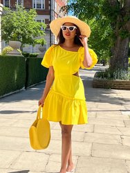 Poplin Dress - Yellow
