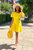 Poplin Dress - Yellow