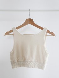 Towel Boy Bra Top - Vintage White