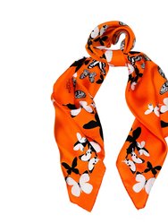 Butterflies Orange Scarf - Orange