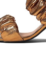 Leeward Sandal In Gold Metallic