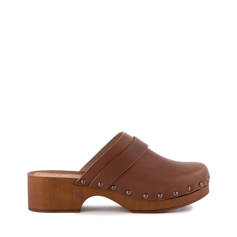 Loud & Clear Clog - Cognac