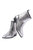 Women's Metallic Leather Boot In Silver - Silver