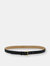 25mm Classic Beveled Edge Belt - Textured Black Calf w/Vintage Italian Buckle