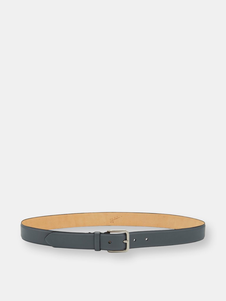 32mm Classic Beveled Edge Belt - Shark Grey